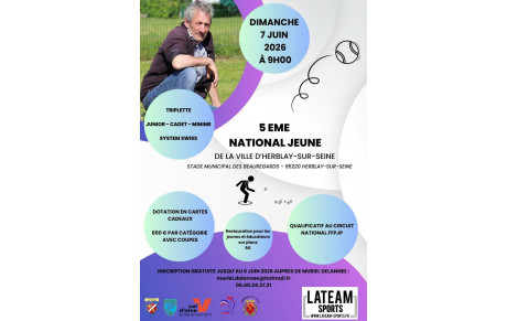 5ème National jeune d'Herblay sur seine - dimanche 7 juin 2026